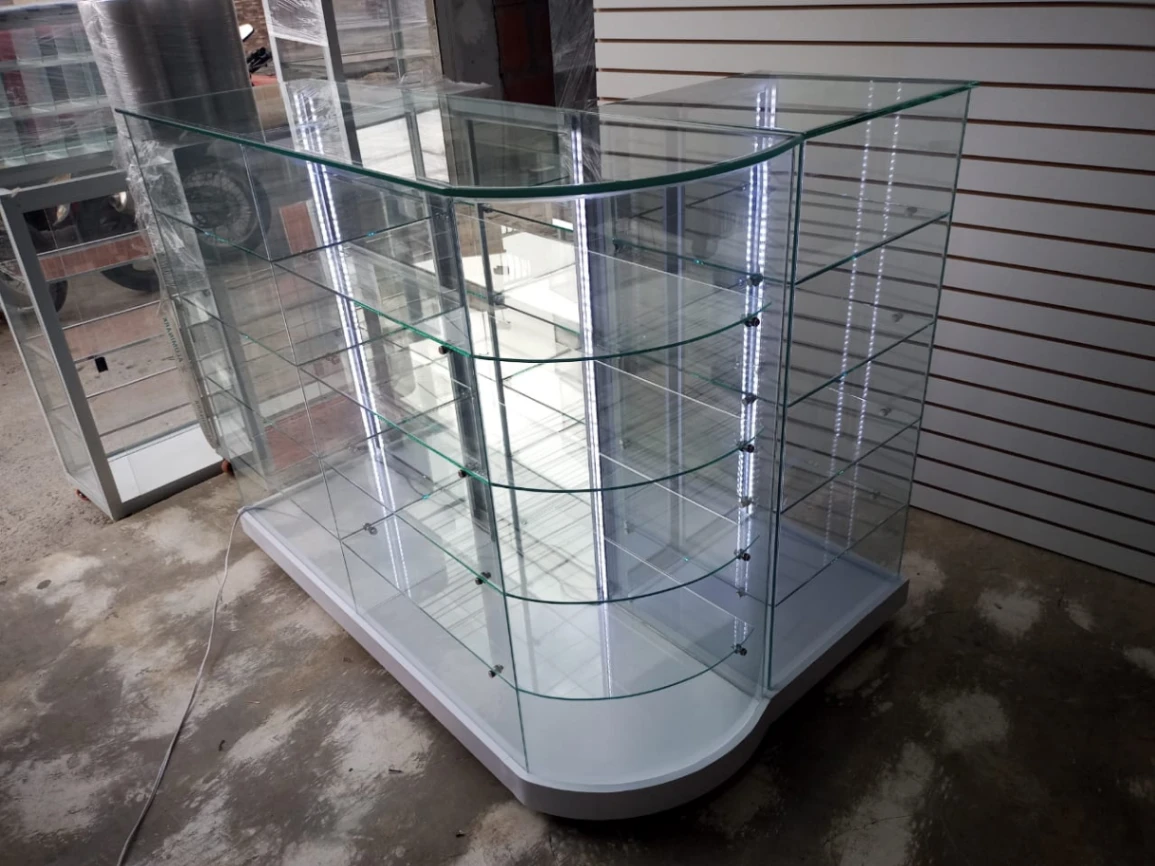 Vitrina Mostrador en L de 1.50